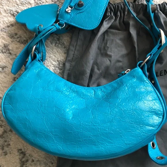 Balenciaga le cagole xs blue turquoise bag - Picture 2 of 3